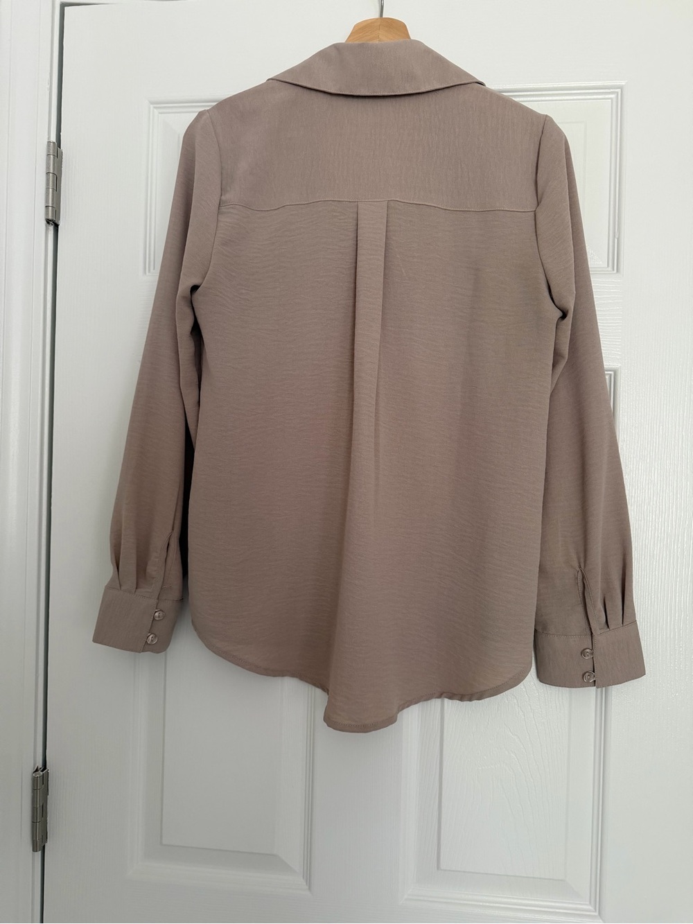Button-Front Collared Blouse - Picture 2 of 5